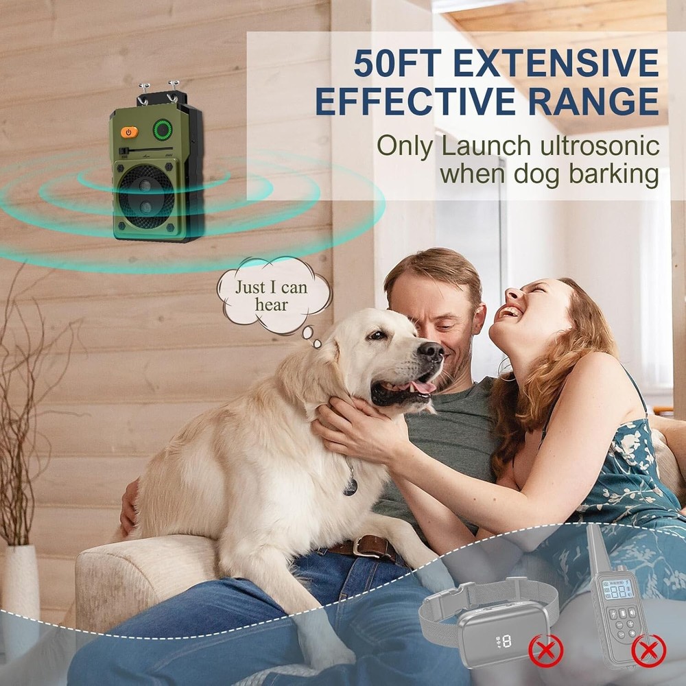 Automatic Ultrasonic Anti Barking Device 50FT