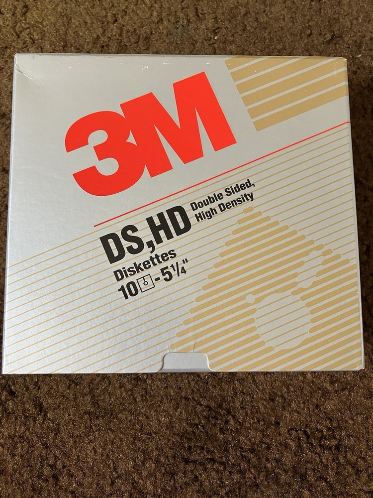 3M 5 1/4” FLOPPY DISKS/ DOUBLE SIDED HIGH DENSITY/ 10 PACK X 2