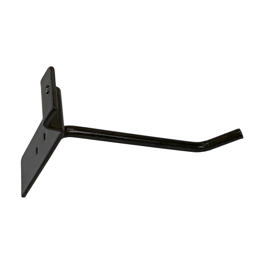 4" Slatwall Hook Panel Display Hooks, 1/4" Thickness Metal, Raw Steel - PACK 2