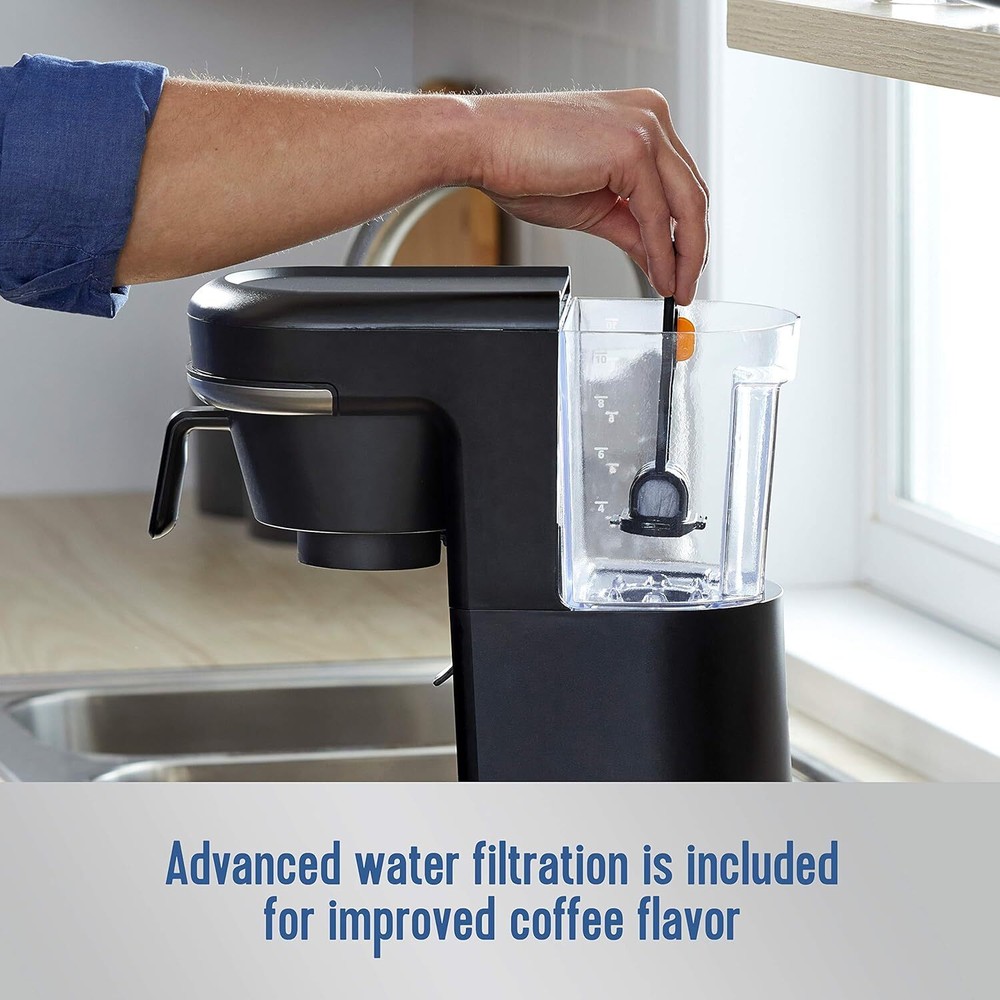 Mr. Coffee 10 Cups Single Serve Programmable Coffee Maker Machine Carafe, Black