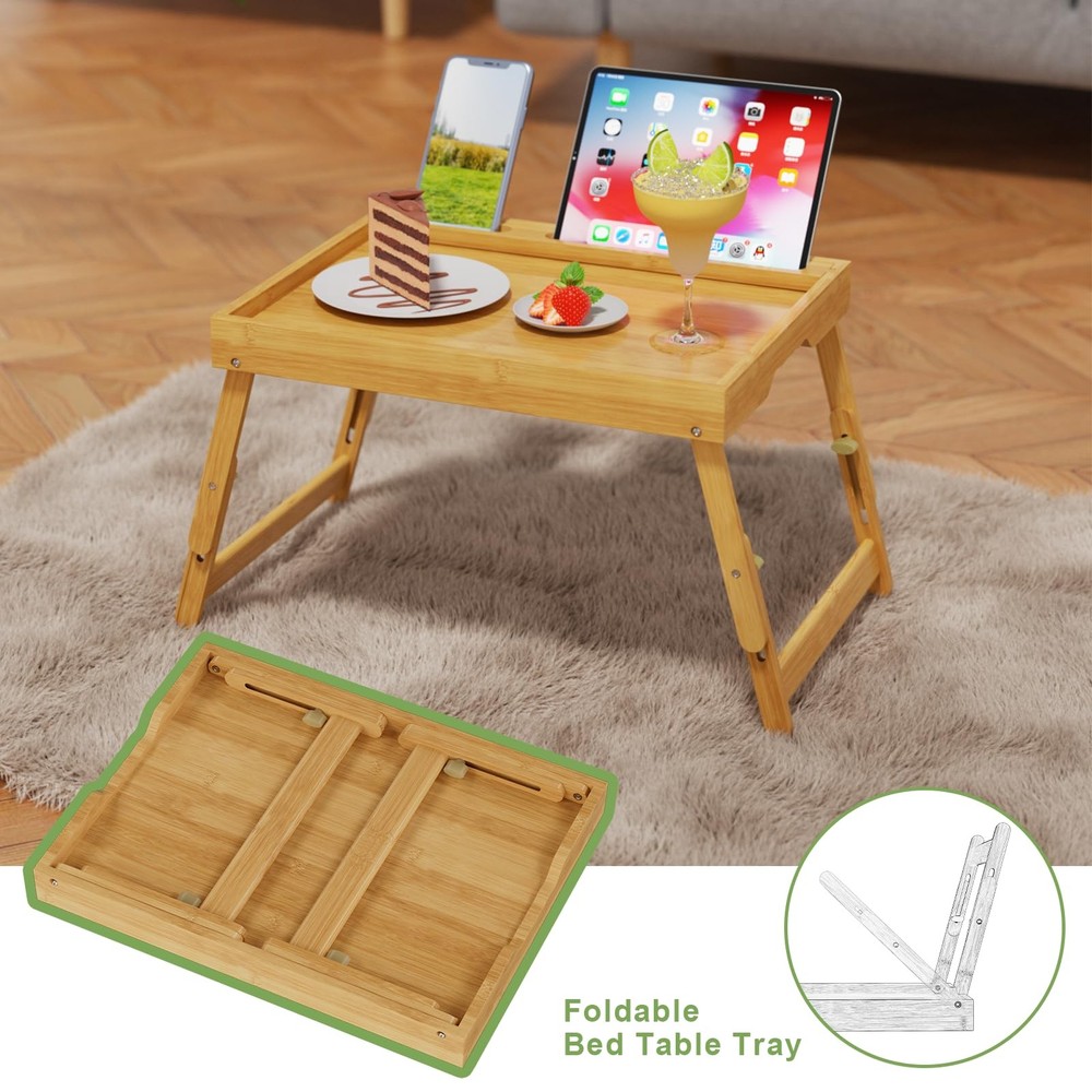 Giantex Rolling Computer Desk Mobile with Keyboard Tray & Wheels Portable Laptop