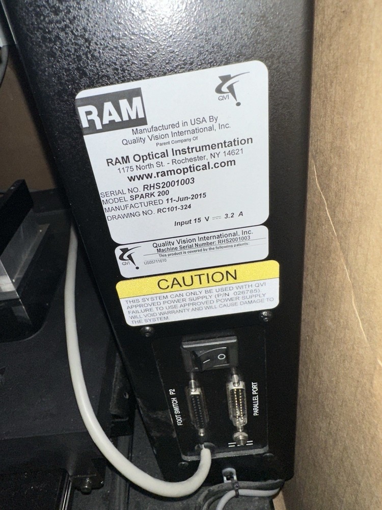 RAM Optical SPARK 200 Video Measuring System