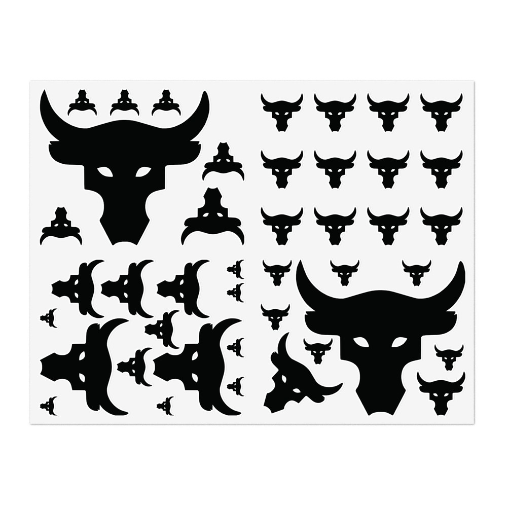 Project Rock Bull - Matte Vinyl Decal Logo Sticker BLACK