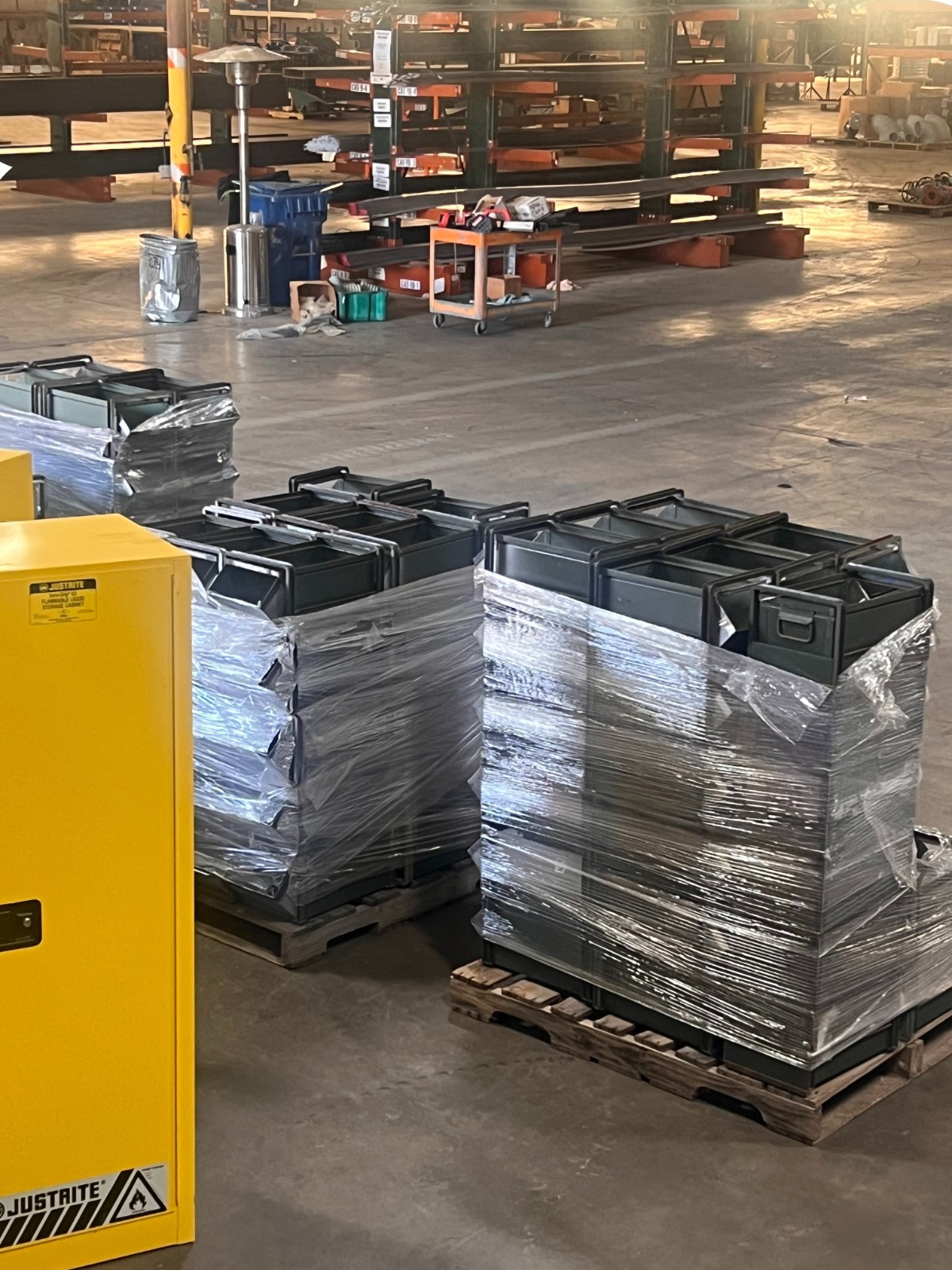 Steel Storage Drawers w/Stackable Frame Old Green L:20" x W:10" x H:8.5"