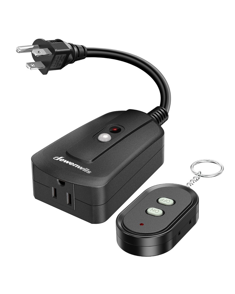 DEWENWILS Outdoor Remote Control Outlet Switch Plug in Wireless Power Switch