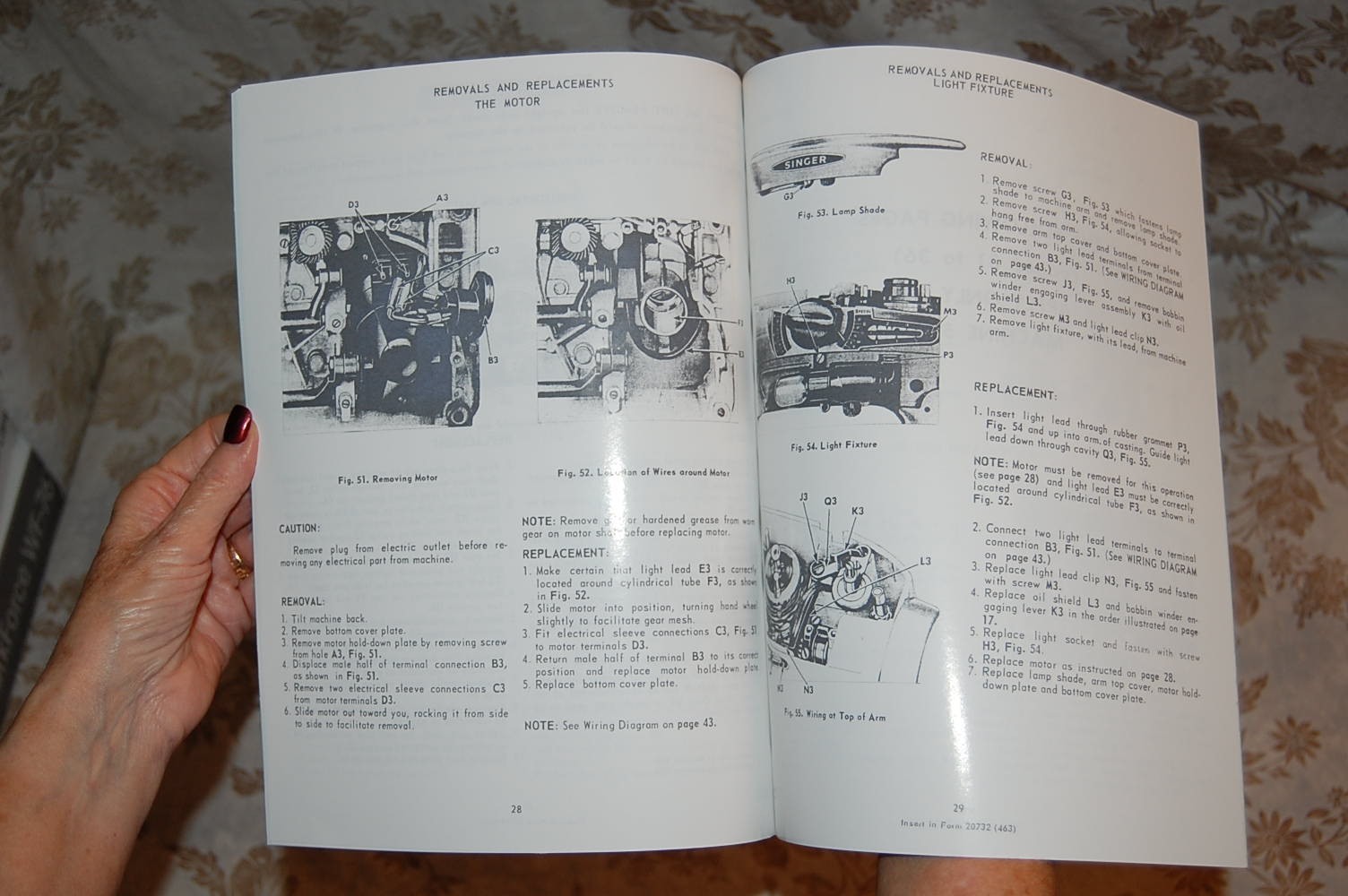 Factory Authorized Service Manual for Singer 500 500A 503 503A Sewing Machines