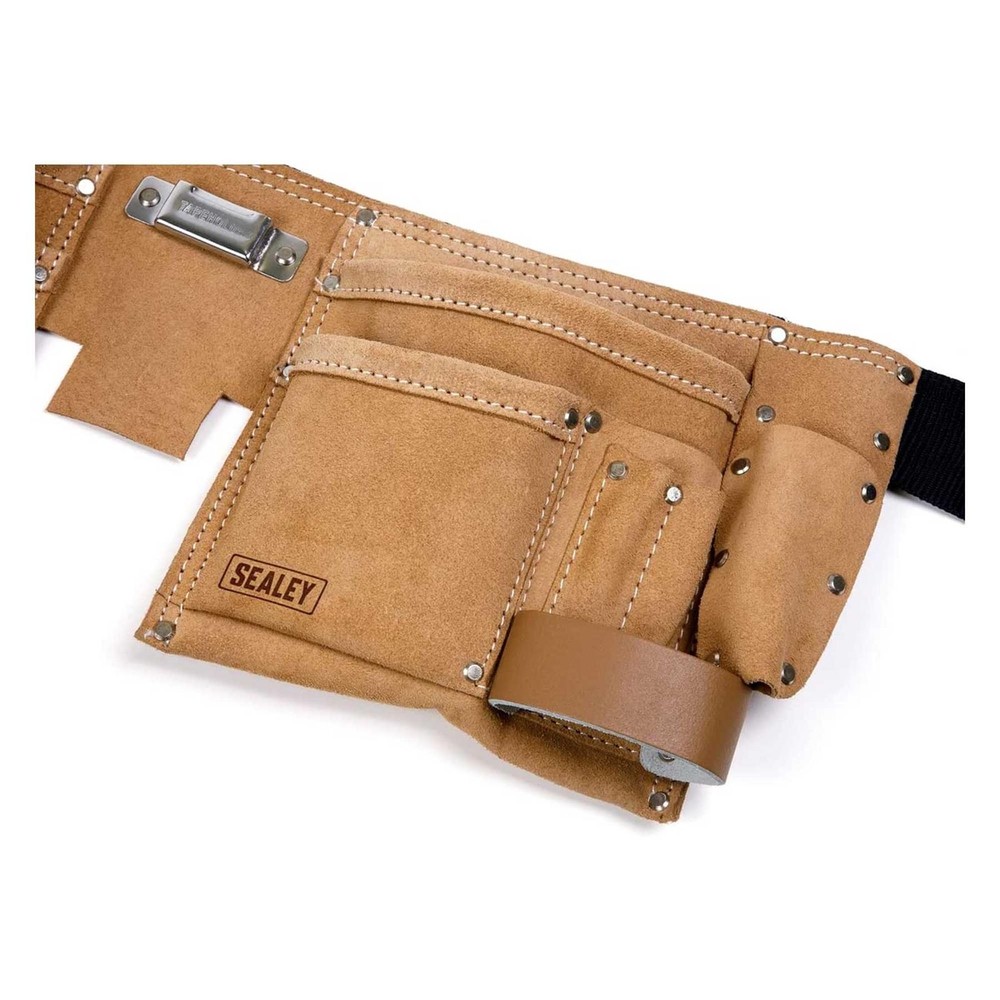 Sealey Tool Belt Double Pouch Leather Storage Workshop