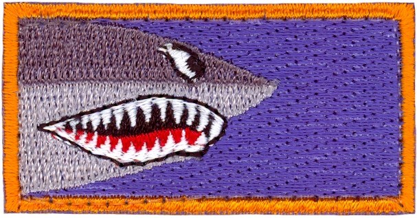 USAF TEST PILOT SCHOOL CLASS 2014 B  - SHARK PENCIL POCKET TAB - PATCH