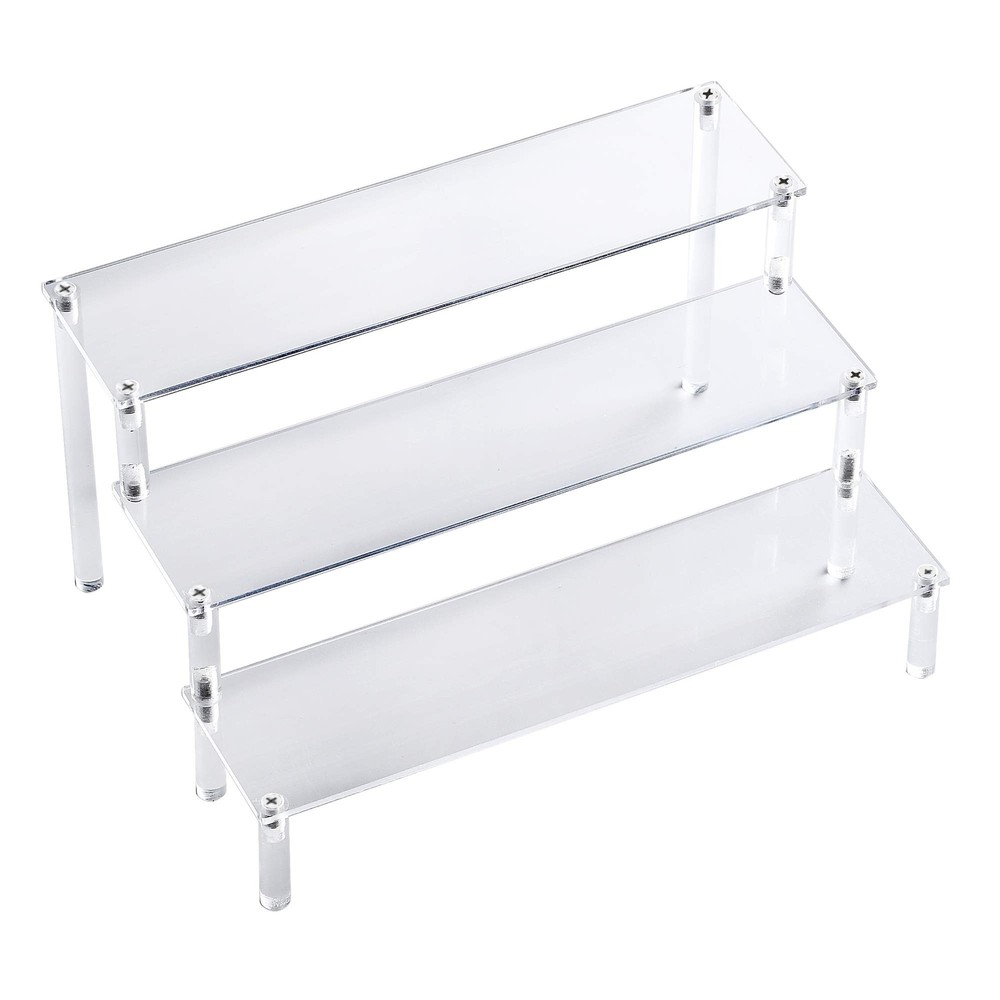 ihomecooker 3 Steps Clear Acrylic Display Riser Cupcake Stand Display for Dec...