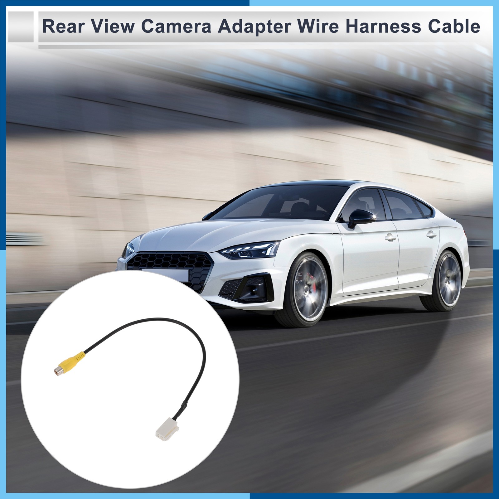 Rear View Camera Adapter Wire Harness Cable fit for Toyota 1 Pcs RCA