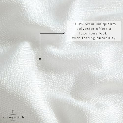 Villeroy & Boch Bristow Solid Texture Tablecloth 144" x 60" (Rectangular) White