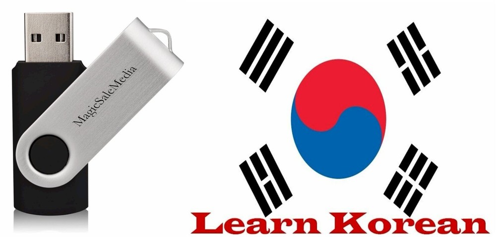 Learn Korean Fast- The Most Complete & Comprehensive Language Course on USB