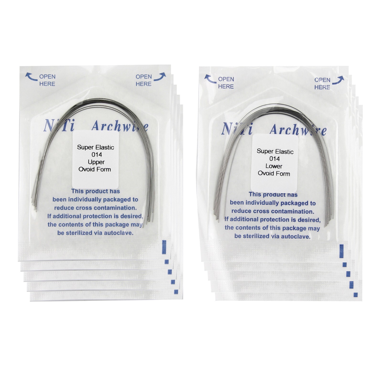 100pcs Dental Orthodontic Arch Wires Niti Rectangular Round Arcos de Ortodoncia