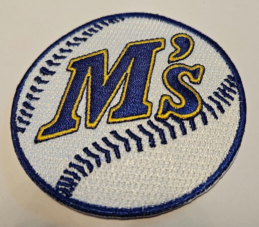 Seattle Mariners 3”X3” Iron On Embroidered Patch FREE Shipping!!