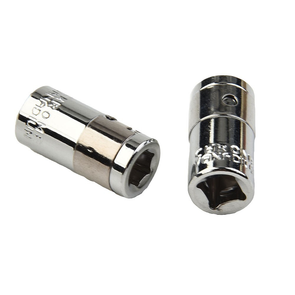2pcs 1/4 Square Drive To 1/4 Hex Socket Bits Converter Screwdriver Bit Adapter