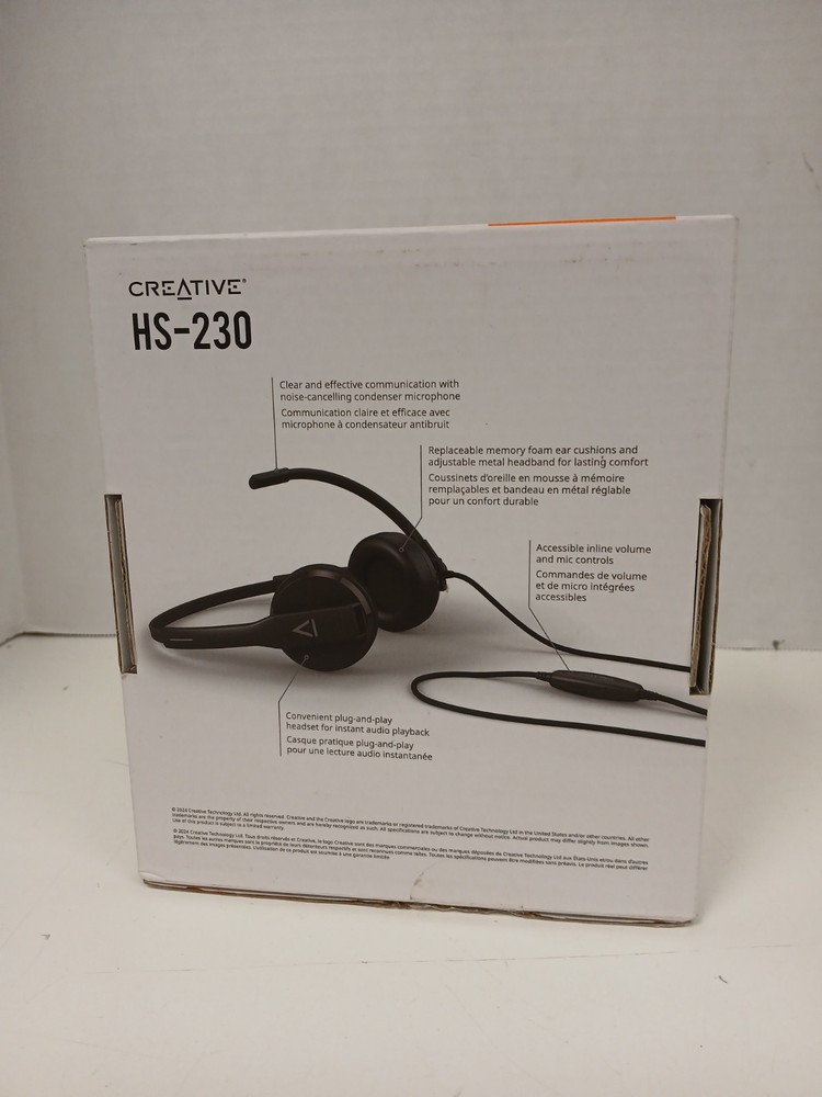 Creative Labs HS-230 Headset With Noise Cancelling Microphone