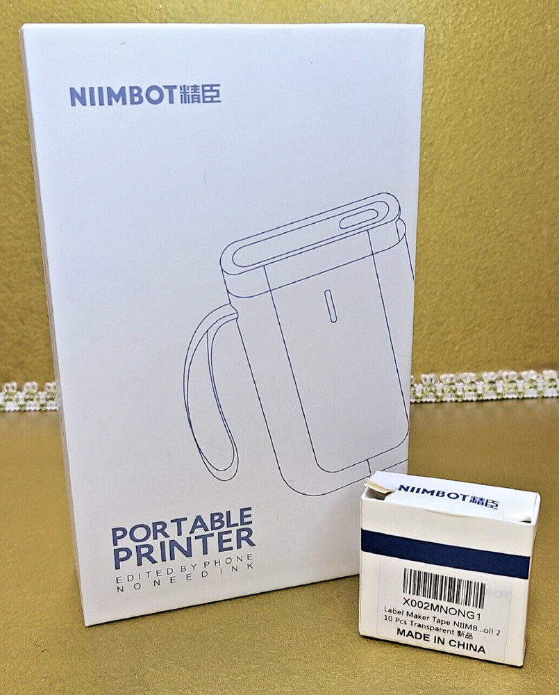 Label Maker Niimbot D11 2021 Wireless Bluetooth Sticker Label Printer with Roll