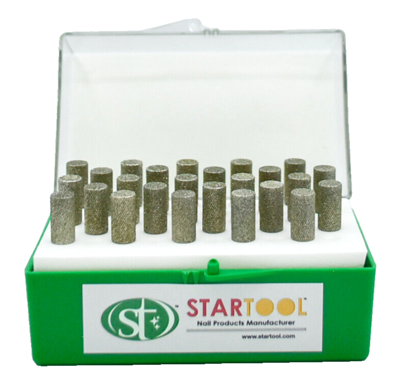 Startool Acrylic Nail Drill 3/32" D12 Diamond Large Barrel ( Single )
