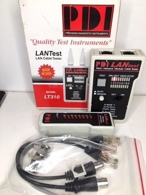 Bundle:  Platinum Tools crimper, LANTest tester, digital multi-meter tool