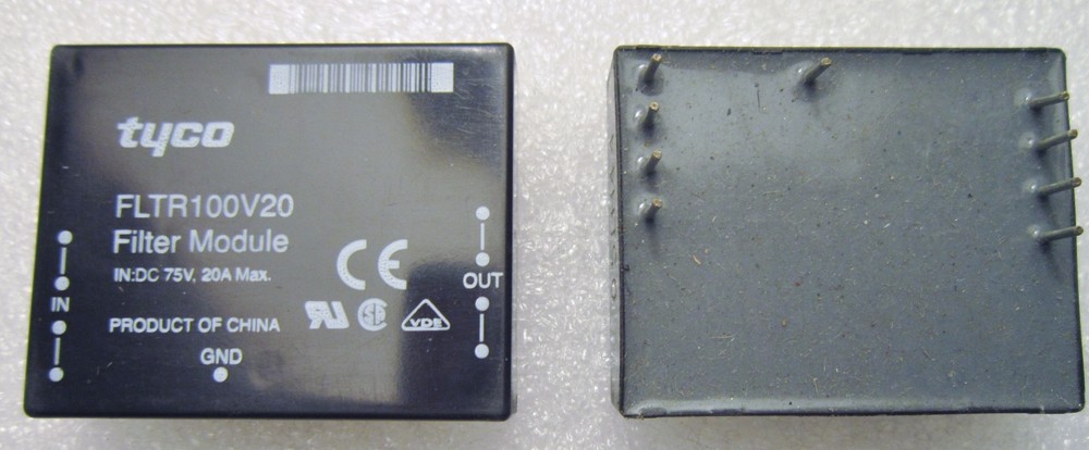 FLTR100V20 TYCO POWER LINE COMMON MODE FILTER MODULE 75V 20 AMP