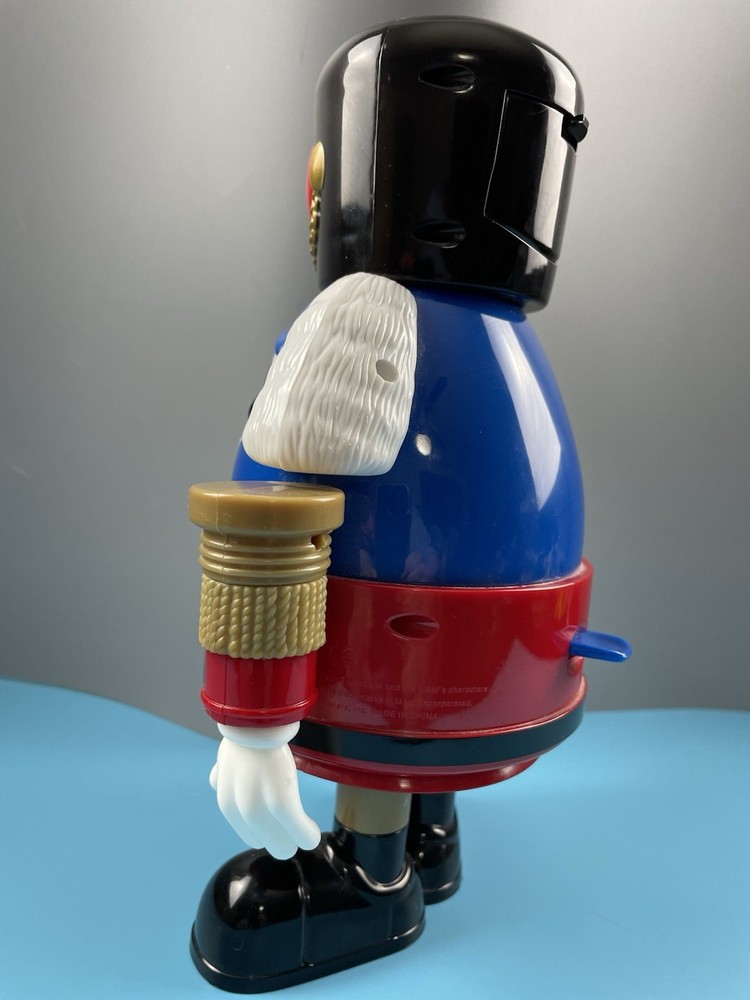 M&M Christmas Nutckracker Candy Dispenser Blue M&M
