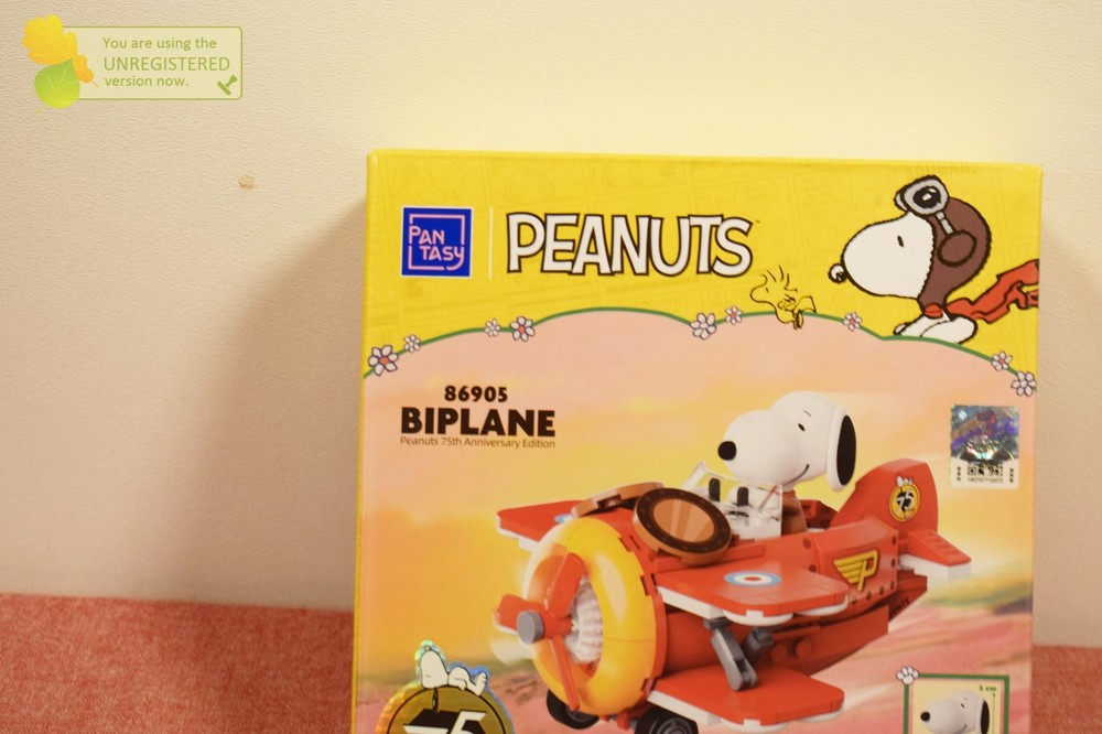 Pantasy Peanuts Snoopy Biplane Buildable Brick Block Set 86905*