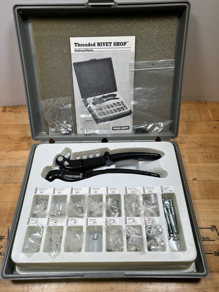 Threaded Rivet Shop Kit Work Shops Professional Thread Rivet Tool & Rivets