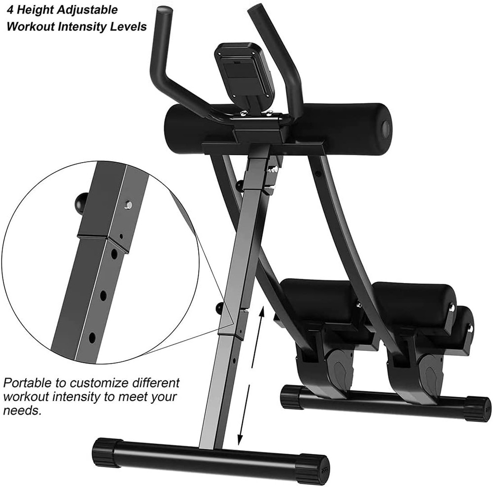 Ab Machine Multi-Functional Exercise Equipment for Home Gym, Height Adjustable A