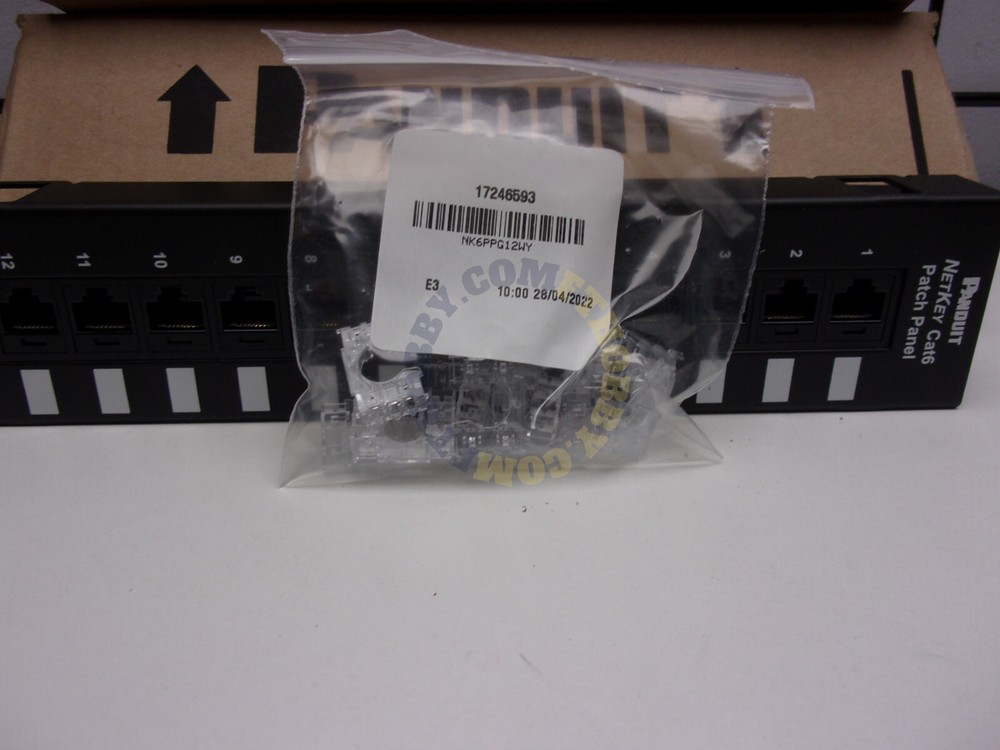 Panduit NK6PPG12WY Flat Punchdown Keystone Patch Panel