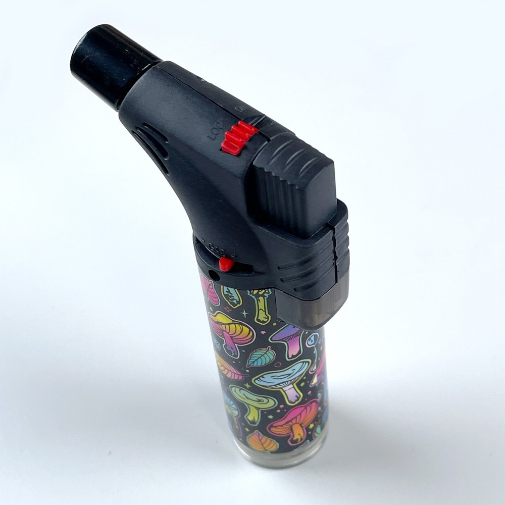 3Pack Jumbo 4" Single Jet Flame Torch Gun Lighter Refillable Lockable Colorful