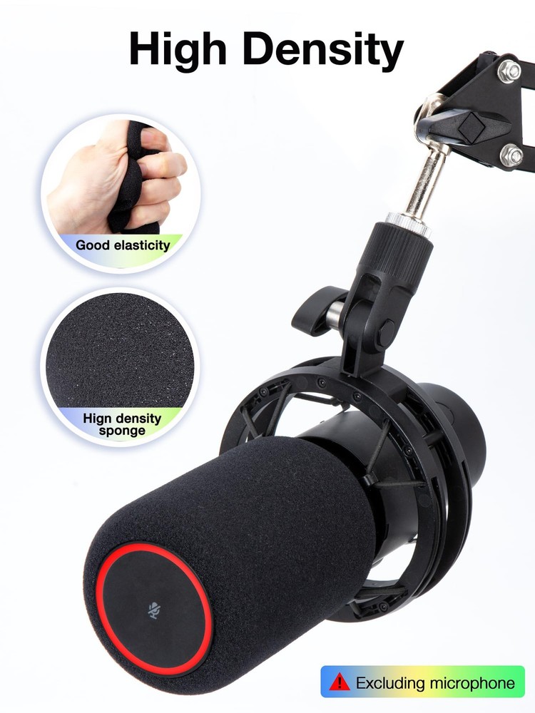 QuadCast 2 Mic Pop Filter, Mic Windscreen Compatible with HyperX QuadCast 2 M...