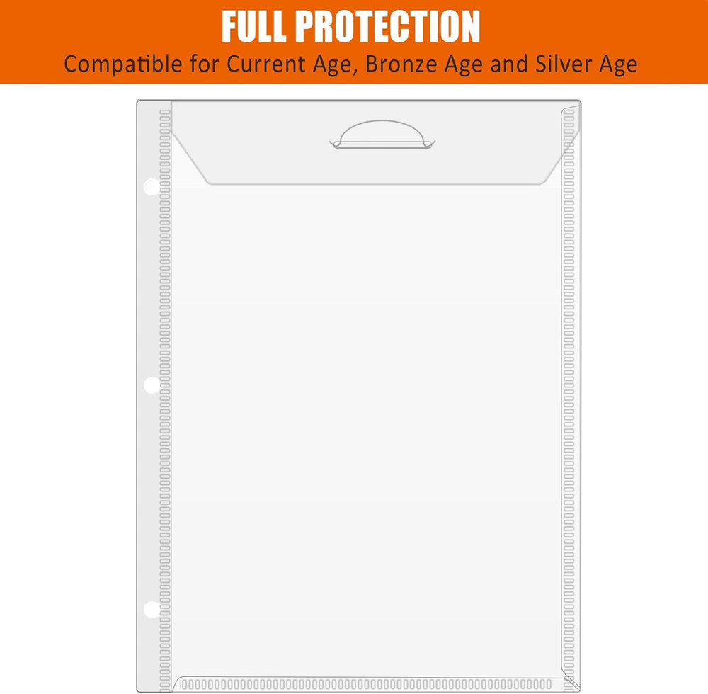 Comic Book Storage Album, Comic Book Binder - for Current, Silver Age, Regular C