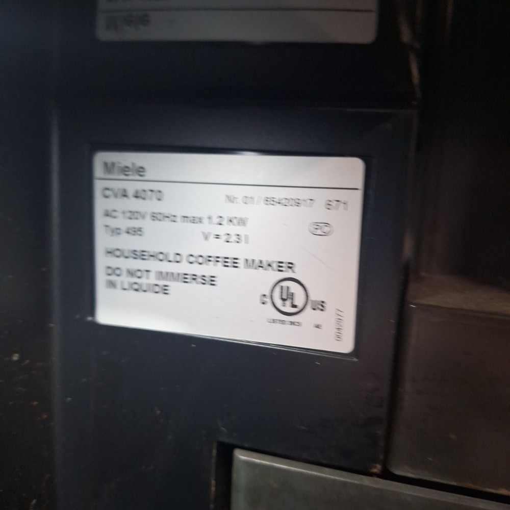 Miele Built-in Coffee Machine CVA4070 With Bean To Cup System