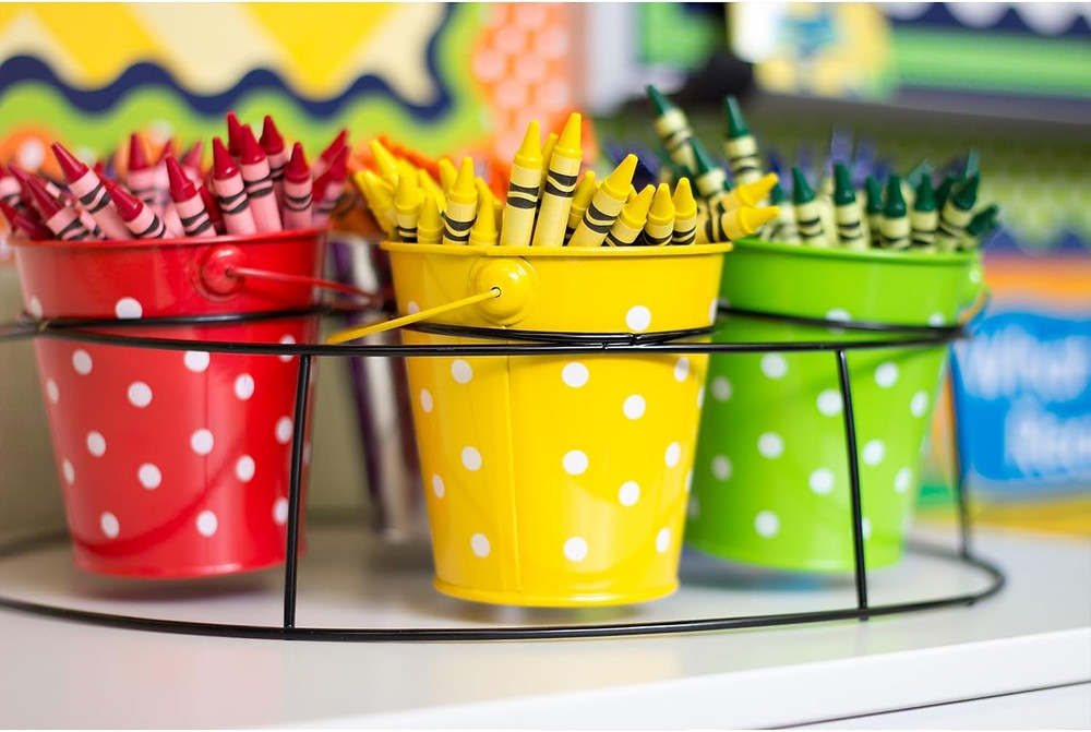 Polka Dot Buckets & Caddy Set (TCR9487)