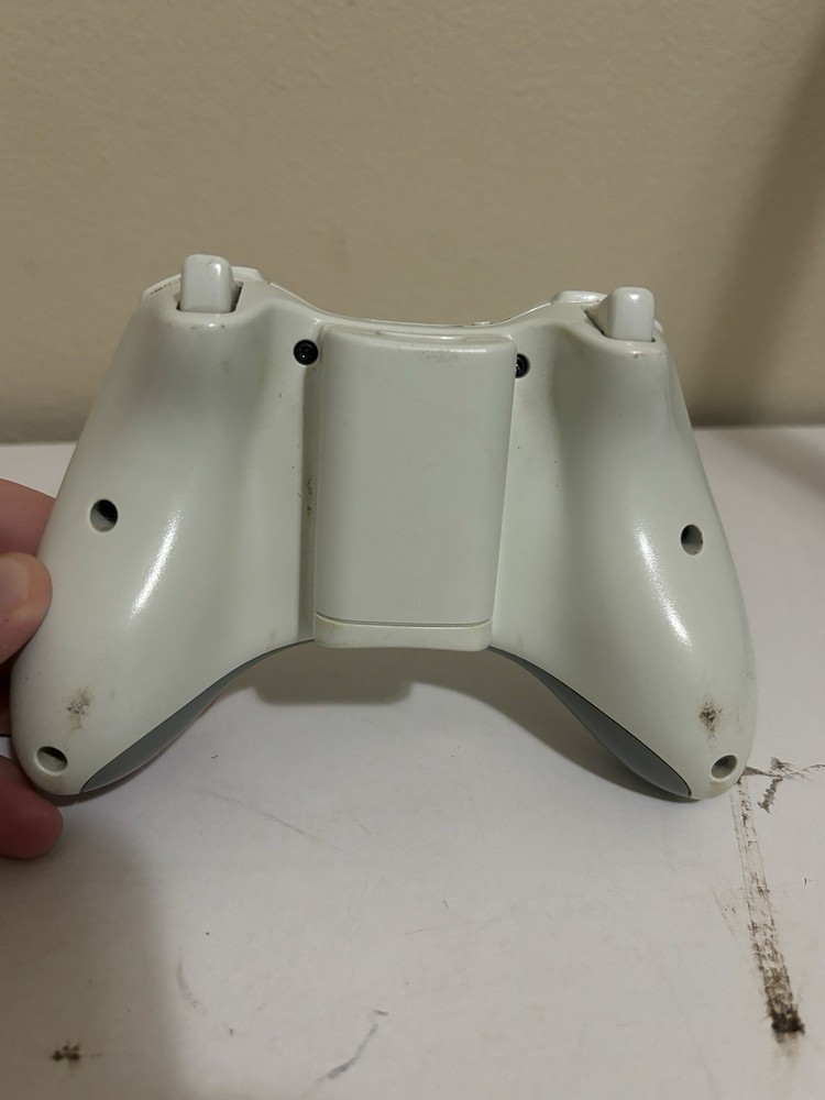 OEM Microsoft Xbox 360 Wireless Controller White Genuine Tested Works Clean
