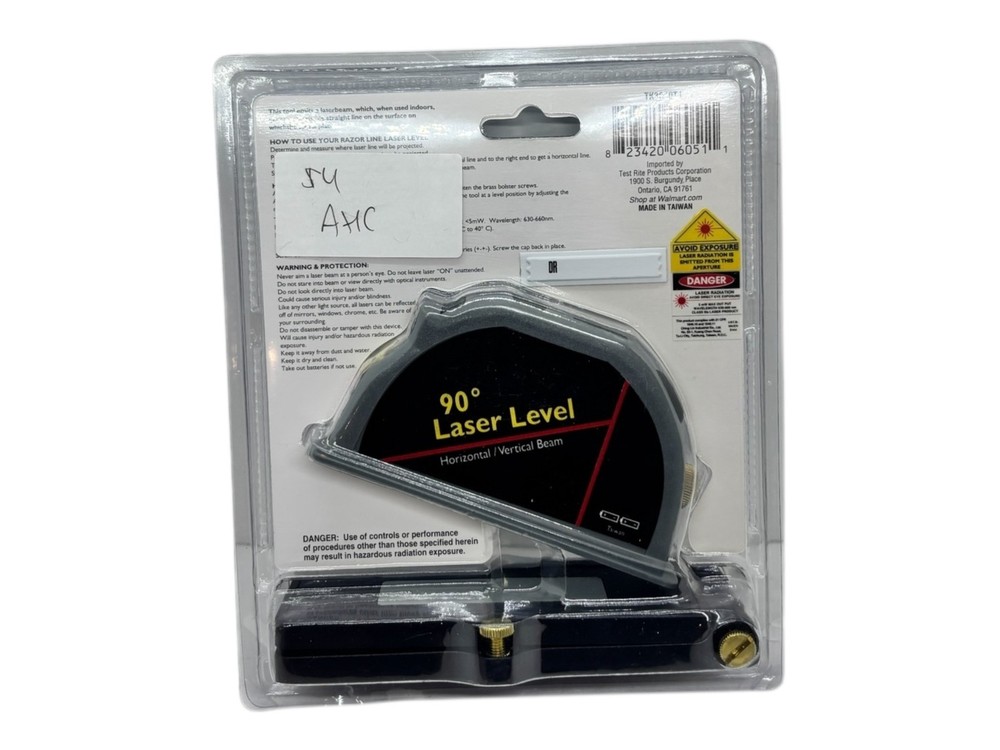 90° Laser Leval DUAL BEAM HORIZONTAL or VERTICAL, Double Bubble Levels