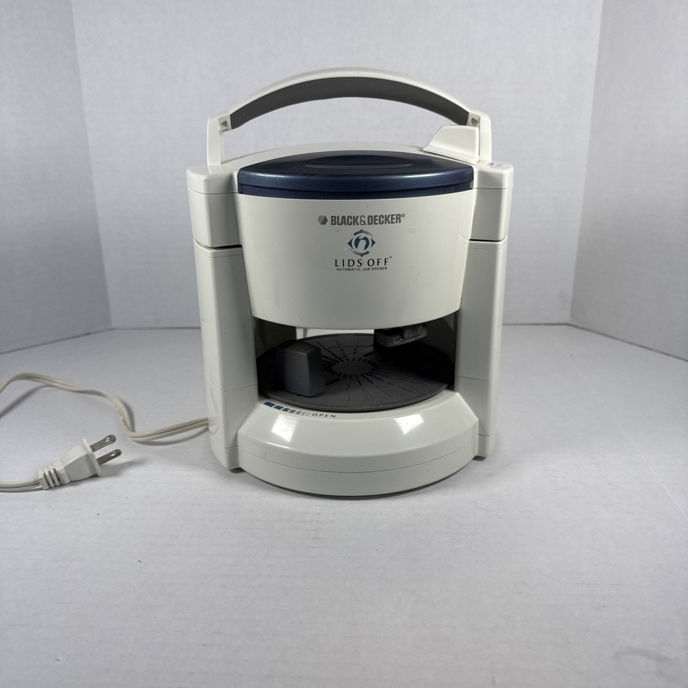 Black & Decker Lids Off Automatic Jar Opener White JW200 Working