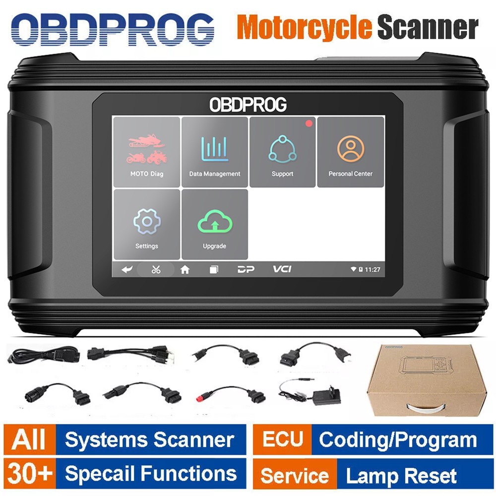 OBDPROG MOTO 100 Motorcycle Diagnostic OBD2 Scanner Moto Code Reader For HONDA