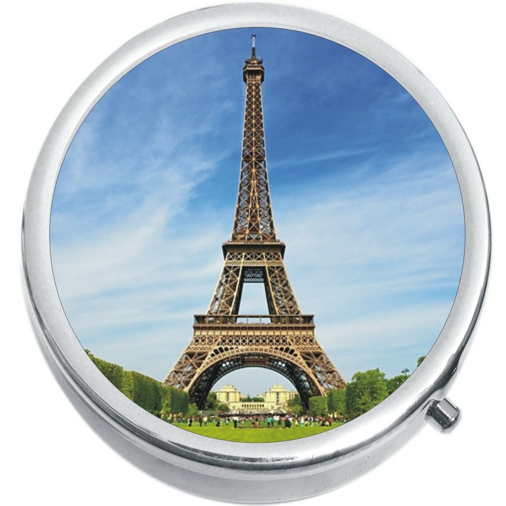 Eiffel Tower Paris Medicine Vitamin Pill Box