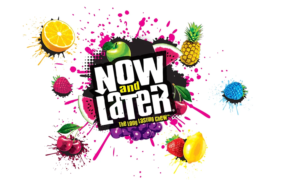 Now & Later Assorted Fruit Candy - 10 Assorted Fruit Flavors - 60 pieces