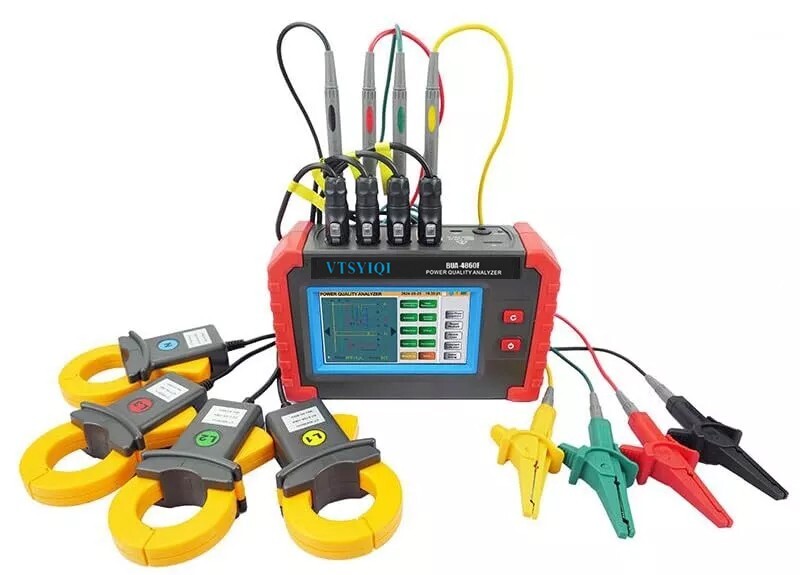 Digital Power Quality Analyzer with Range 0.10A~100A Real time Waveform Display