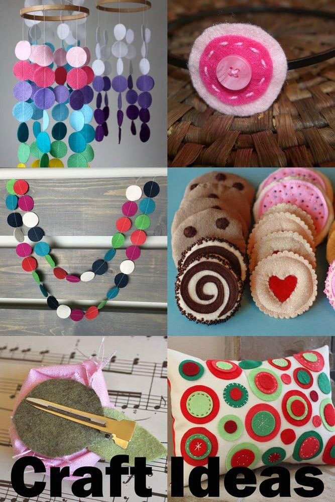 3 Inch White 30Pc Stiff Felt Circles