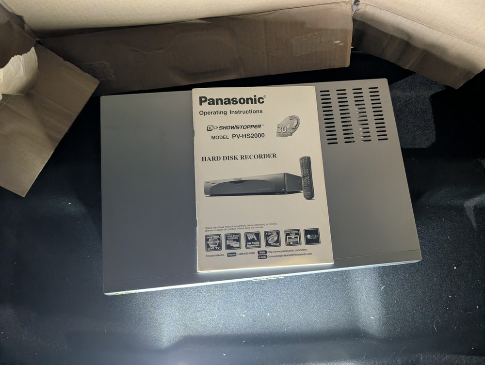 2000 PANASONIC PV-HS2000 SHOWSTOPPER RECORDER