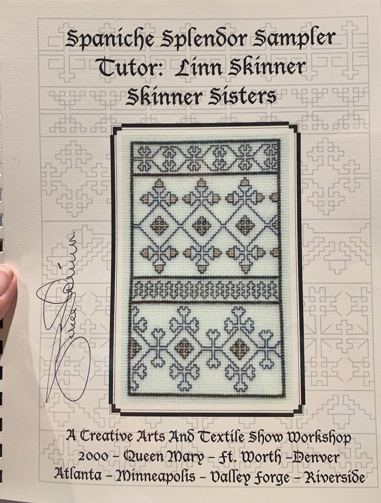 “Spaniche Splendor Sampler” By Linn Skinner Kit W Linen & Thread