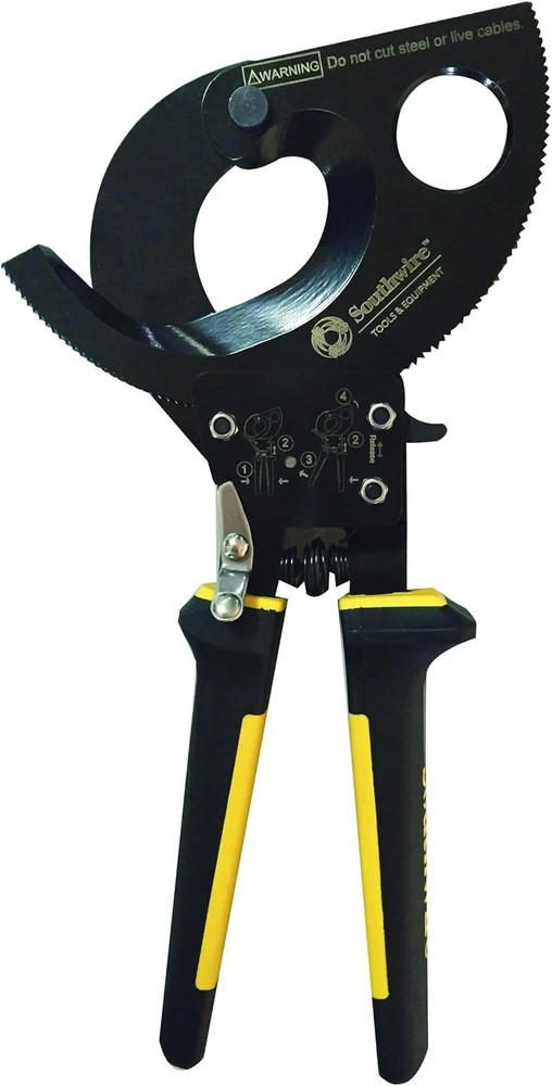 Cable Cutter Tool Ratcheting Action for Smooth, Controlled Cuts 750 MCM Capacity