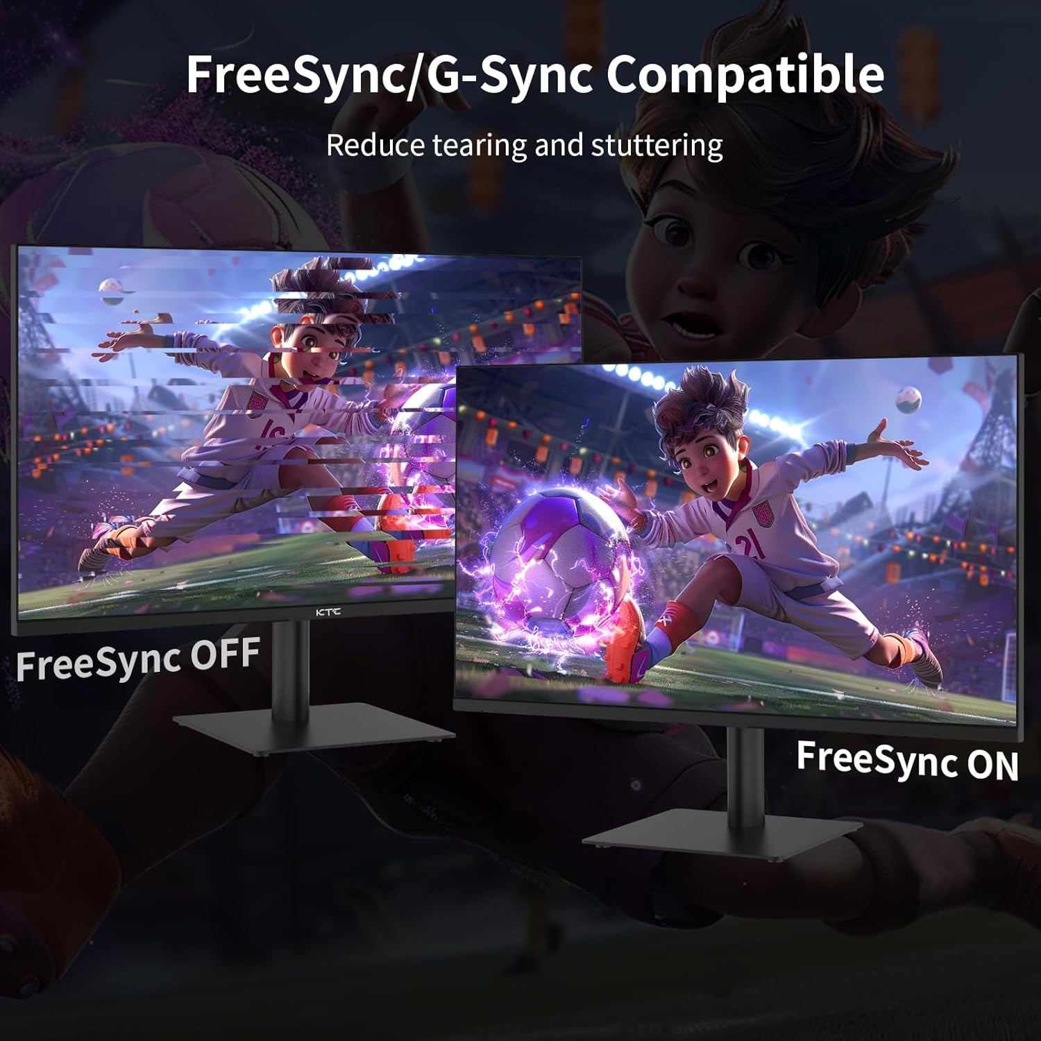 KTC H27T27 27'' QHD Computer Monitor 2K 100Hz IPS Gaming Monitor 1440P Frameless