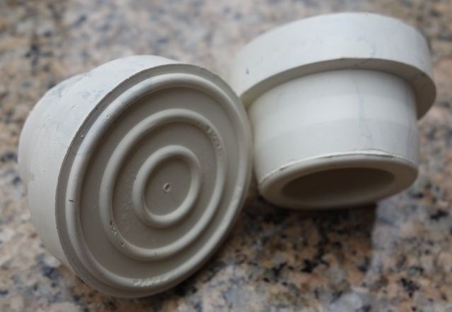 Inground Swimming Pool Male Ladder Rubber Bumpers Universal Set Of 2