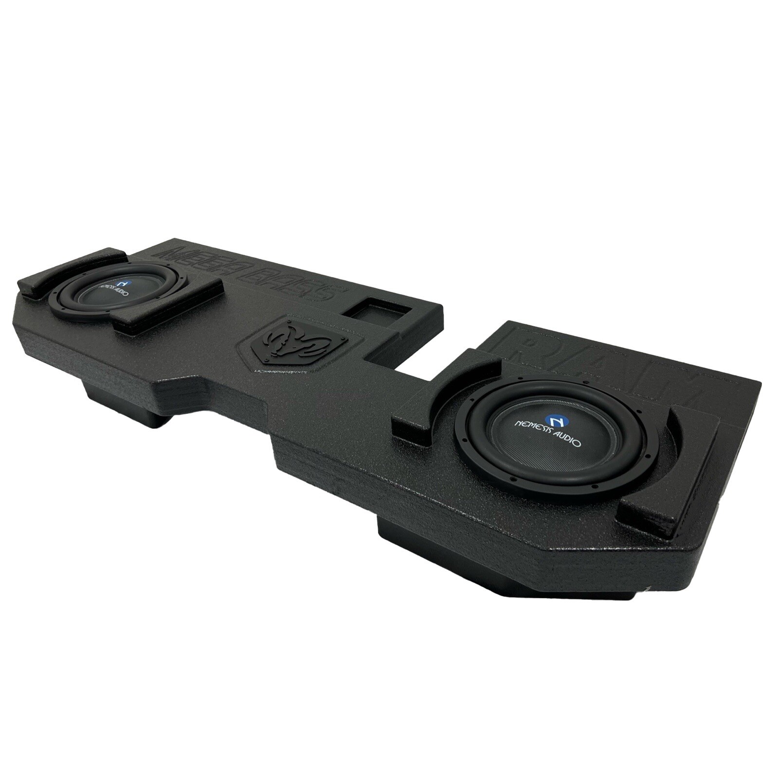 Mega Bass Dodge Ram Quad Cab 02-18 2x12 Inch Subwoofer Box Sub Enclosure Ported