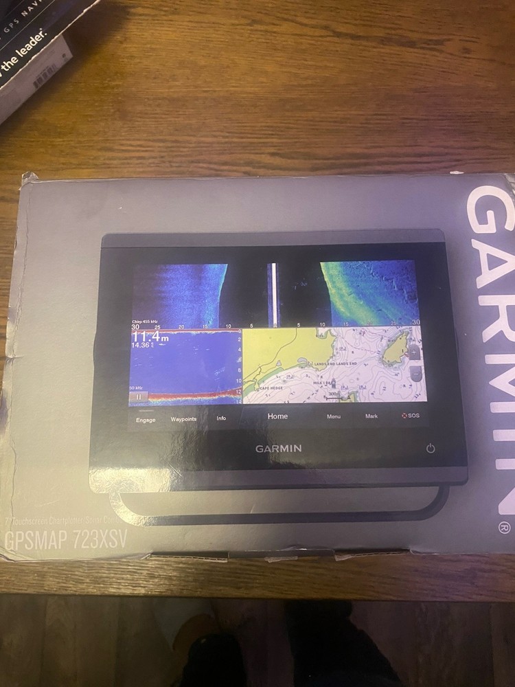 NOB GARMIN GPSMAP 723XSV Marin Chartplotter Sonar Combo Bundle Free Shipping