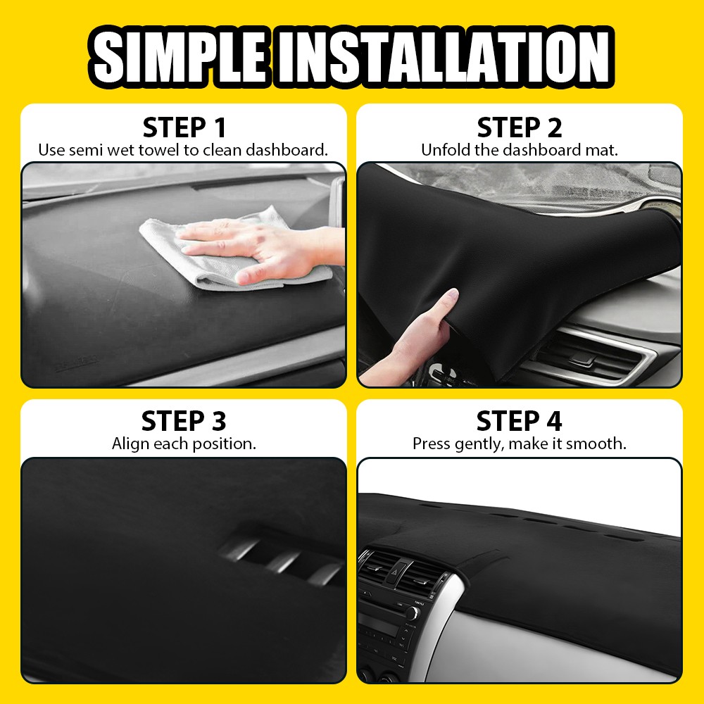 Dashboard Cover Dashmat Dash Mat Cover Dash Pad For Toyota Corolla 2009-2013 EAH